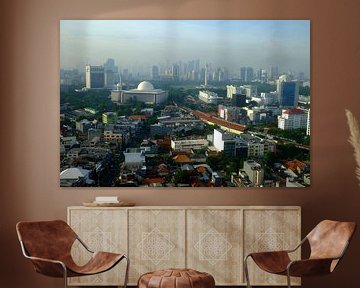Jakarta skyline van Ed Terbak