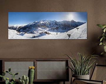 Winterpanorama im Salzburger Land van Christa Kramer