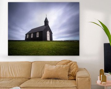 Little black church by Roelof Nijholt
