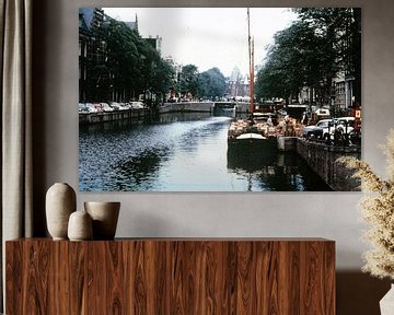 Vintage Amsterdam Nieuwmarkt 50s van Jaap Ros