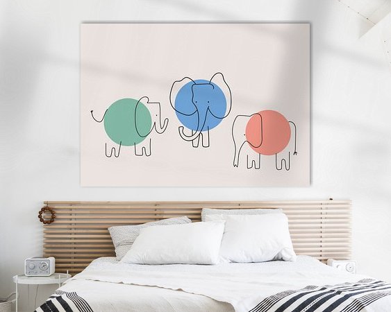 Example of the artwork in a room