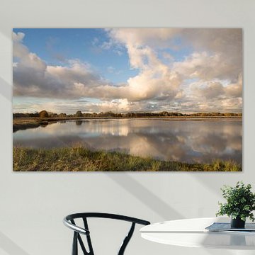 Reflection in moorland lake