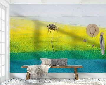 The beach | Watercolor painting by WatercolorWall
