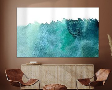 There is something in the water | Aquarel schilderij van WatercolorWall