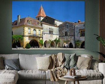 Medieval City France. Monpazier.