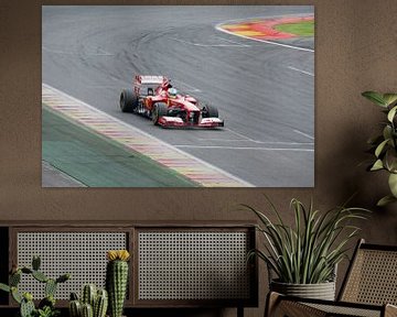 Ferrari F1 F2013 op circuit Spa Francorchamps van Tim Vlielander