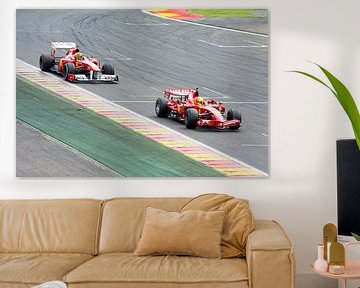 Ferrari F1 F2007 en F2009 op Spa Francorchamps van Tim Vlielander