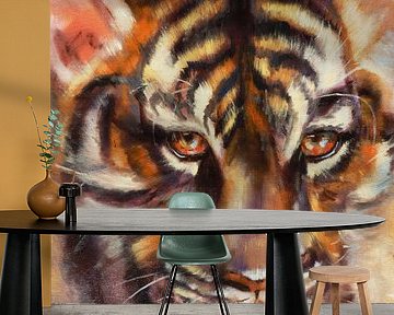 3. Ölgemälde, Tiger. von Alies werk