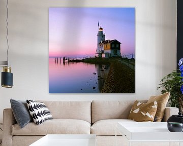 Lighthouse Marken, Nederland by Peter Bolman