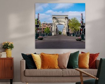 Dünne Brücke in Amsterdam von Peter Bartelings