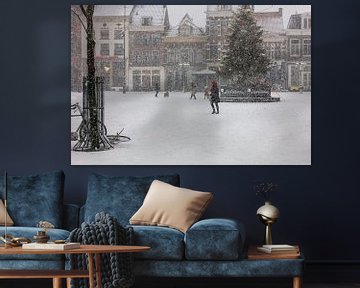 Snow on the Hof in Amersfoort by Dennisart Fotografie