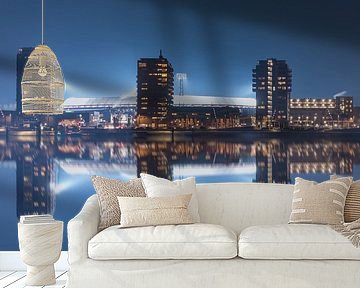 Feijenoord Stadium "De Kuip" Reflection in Rotterdam by MS Fotografie | Marc van der Stelt