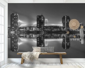 Feijenoord Stadium "De Kuip" Reflection in Rotterdam by MS Fotografie | Marc van der Stelt