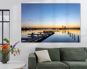 Zonsopkomst Reeuwijkse Plassen van Rinus Lasschuyt Fotografie