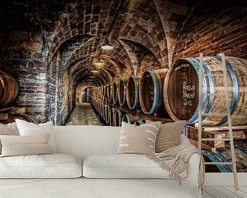 wine cellar by Frans Scherpenisse