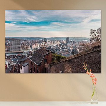 Uitzicht Montagne de Bueren over Luik Liège 