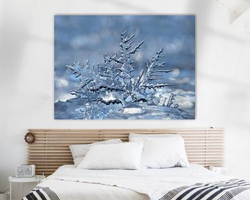 Ice Crystal in pastel blue by Caroline Lichthart