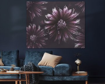 Purple Dahlias by Marina de Wit