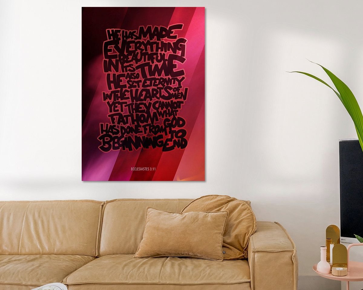 Example of the artwork in a room