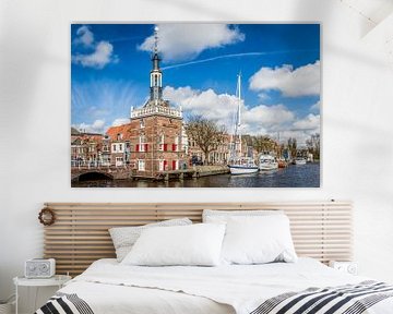 Die Accijnstoren auf dem Noordhollandsch Kanaal in Alkmaar in den Niederlanden von Hamperium Photography