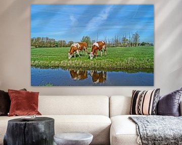 Hollandse koeien van Rico Heuvel