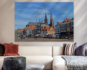 Markt Delft van Rico Heuvel