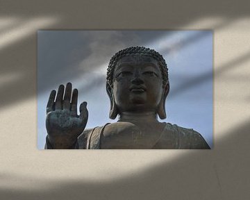 Bild von einem thailändischen Buddha mit Hakenkreuz