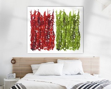 Groene en rode plant bladeren van ART Eva Maria