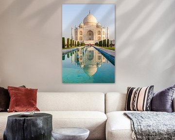 Taj Mahal in de ochtend van Jan Schuler