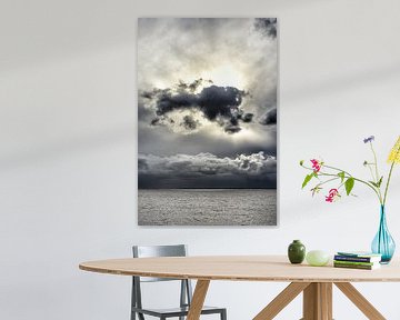 Cloudporn Afsluitdijk and IJsselmeer by Ernst van Voorst