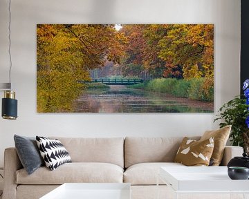 Apeldoorns Kanal mit Herbstfarben von Joop Gerretse