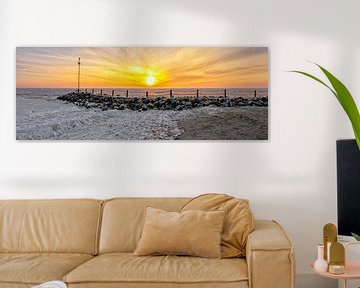 Panoramafoto und eiskalter Sonnenaufgang auf Texel / Panoramafoto und eiskalter Sonnenaufgang auf Te