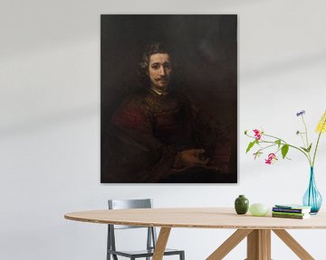 Man met een vergrootglas, Rembrandt