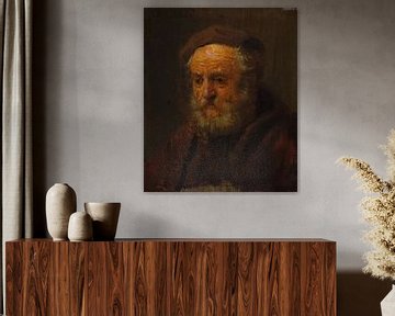 Studie Kopf eines alten Mannes, Stil von Rembrandt