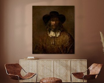 Mann mit einem Bart, Stil von Rembrandt