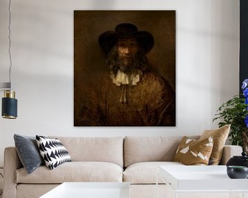 Mann mit einem Bart, Stil von Rembrandt
