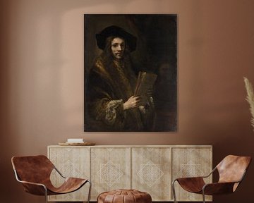 Portret van een Man ( 'de veilingmeester'), volger van Rembrandt