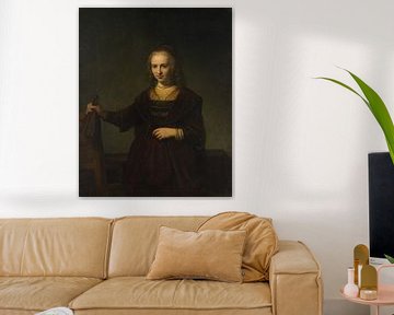 Porträt einer Frau, Stil von Rembrandt