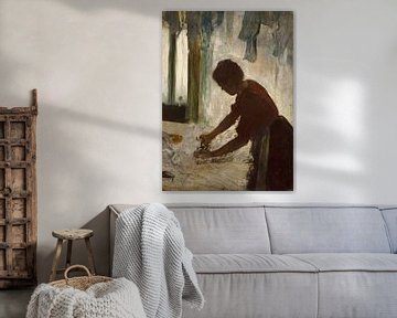 Een Strijkende vrouw, Edgar Degas