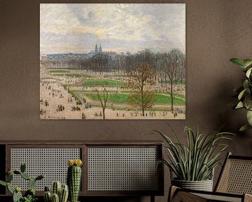 Der Garten der Tuilerien an einem Winternachmittag, Camille Pissarro