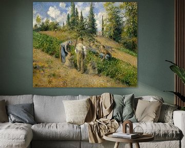 De oogst, Pontoise (La Récolte, Pontoise), Camille Pissarro