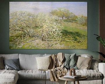 Frühling (Obstbäume in der Blüte), Claude Monet