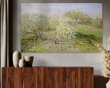 Frühling (Obstbäume in der Blüte), Claude Monet