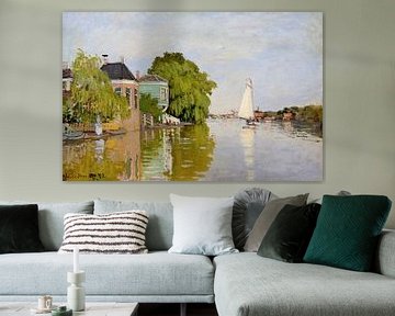 Huizen op de Achterzaan, Claude Monet