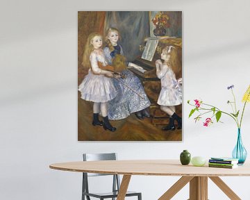 De dochters van Catulle Mendès, Huguette, Claudine en Helyonne, Auguste Renoir