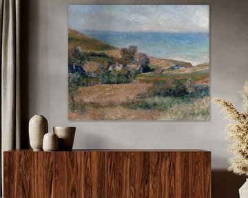 Uitzicht op de kust in de buurt Wargemont in Normandië, Auguste Renoir