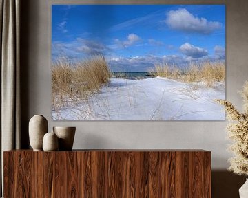 Dünen im Schnee van Ostsee Bilder