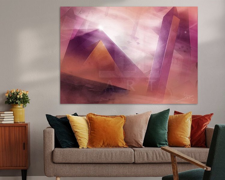 Example of the artwork in a room