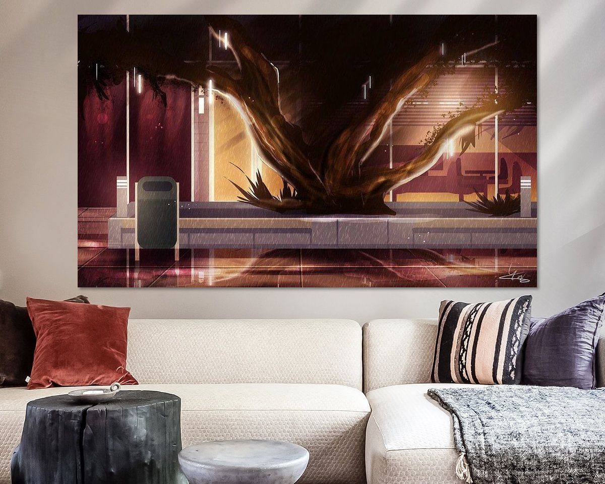 Example of the artwork in a room