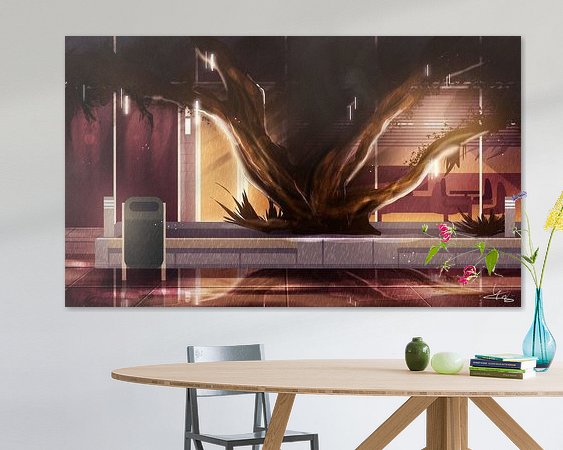 Example of the artwork in a room